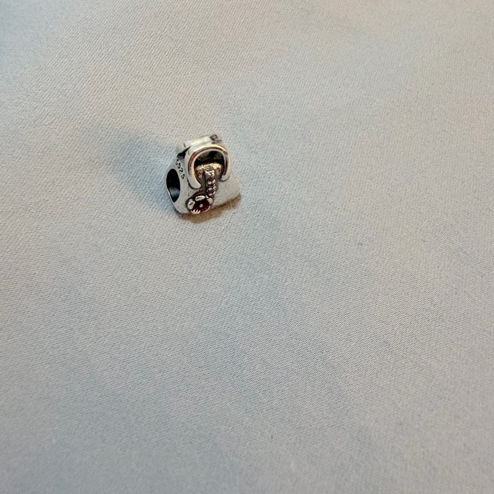 Silver & Pink Handbag Charm - Picture 5 of 7